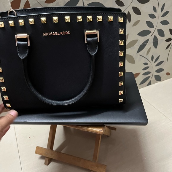 Authentic studded Mk in new without tag condition - Picture 10 of 11